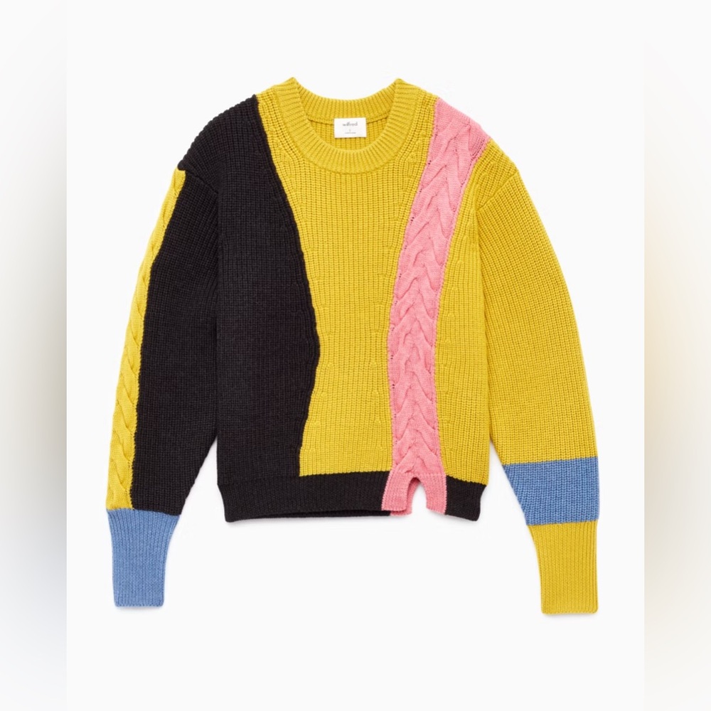 Aritzia Wilfred Lonell multicolour Merino Wool sweater, oversized XXS